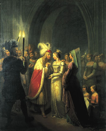 Petter painting, Kaiser Maximillian I and Maria von Burgund 1813