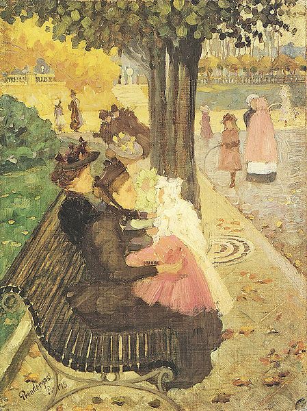 Prendergast, The Tuileries Gardens, 1895