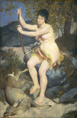 Renoir painting, Diana, 1867