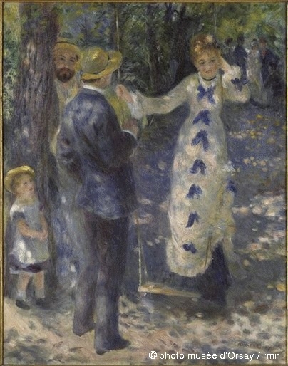 Renoir painting, The Swing (La Balançoire), 1876