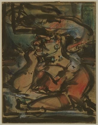 Rouault, Woman at a Table (The Procuress)