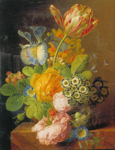Van Dael painting, Vase of Flowers 1820