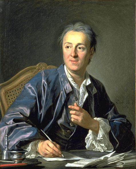 van Loo painting, Portrait of Denis Diderot