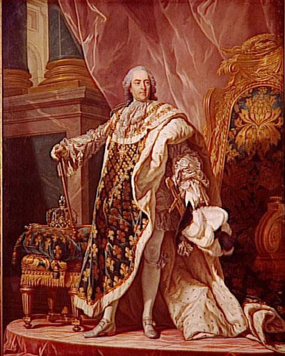 van Loo painting, Louis XV