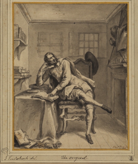 Vanderbank,  Don Quixote in his study 1723 