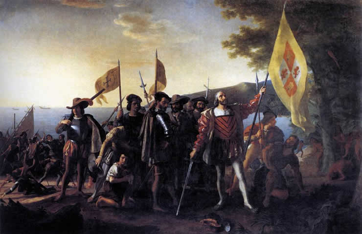 Vanderlyn painting, The Landing of Columbus