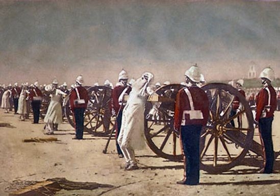 Vereshagin, Blowing from Guns in British India 1887