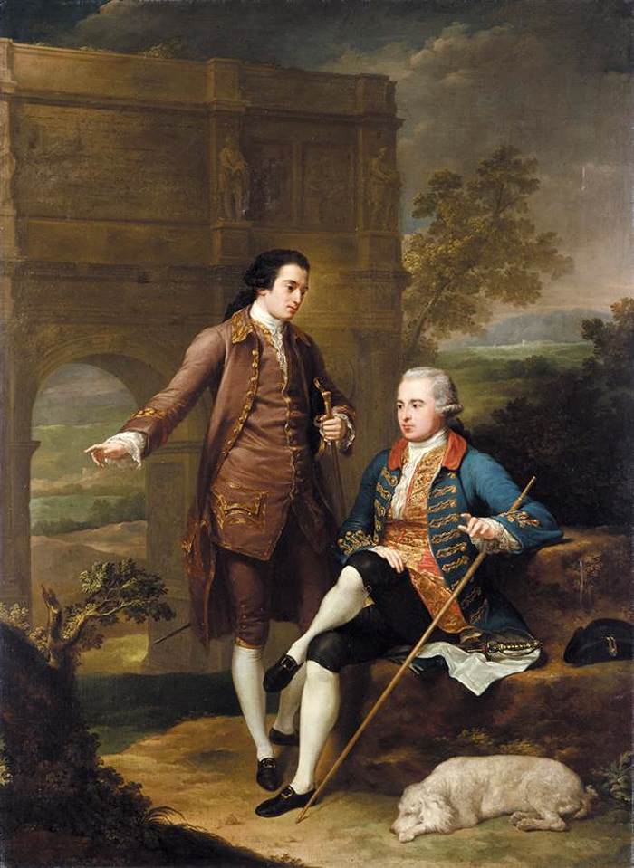 von Maron painting, Portrait of Two Gentlemen