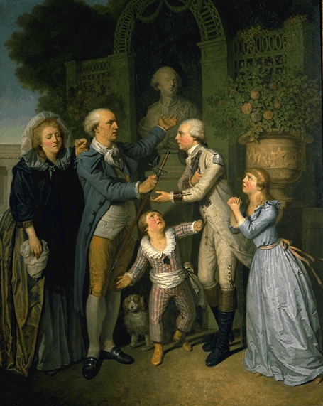 Pierre-Alexandre Wille, The Departure  or French Patriotism