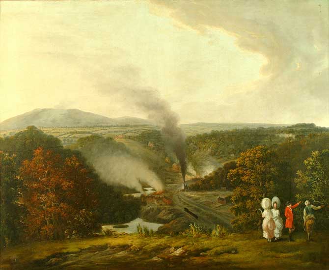 Afternoon View of Coalbrookdale 1777