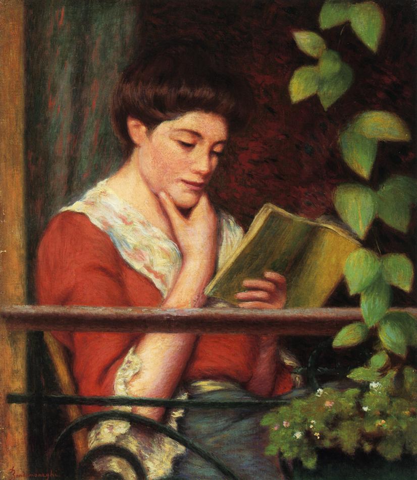 Zandomeneghi, Reading by a Window