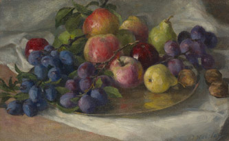 4. Still Life with Plums. 1900. Oil on Canvas. 
