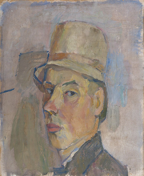 1. Self-Portrait with Hat. 1931. Oil on canvas. Tartu Art Museum. 