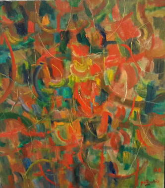 3. Tulpes. 2008. Oil on Canvas. 70 x 60 cm. 