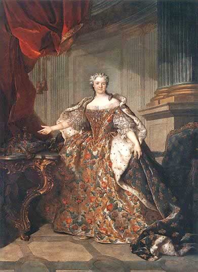  Portrait of Maria Leszczynska 1740, by Louis Tocque 
