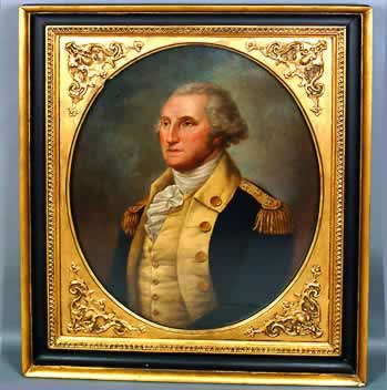  George Washington in military uniform by Rembrandt Peale