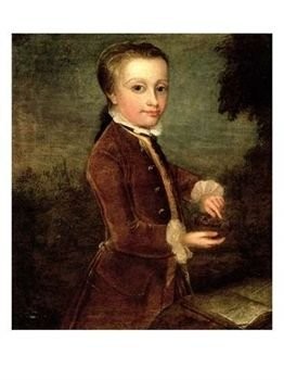 Portrait of Mozart, Age 8, Holding a Bird's Nest by Johann Zoffany